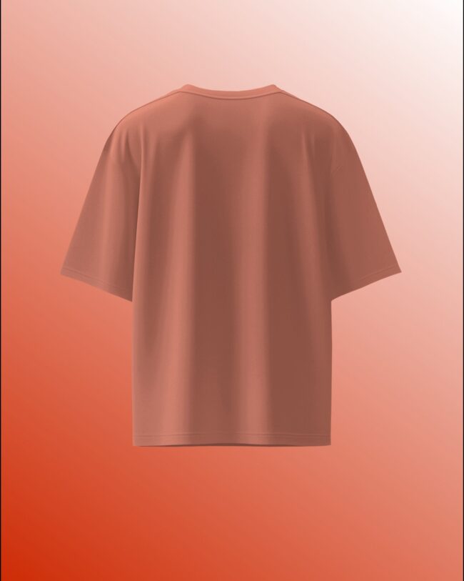 PriscanGods Peach Solid Oversized Tee - Image 2