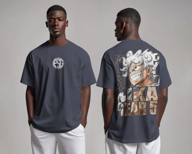 Grey Pirate's Legacy Oversized T-Shirt - Image 2