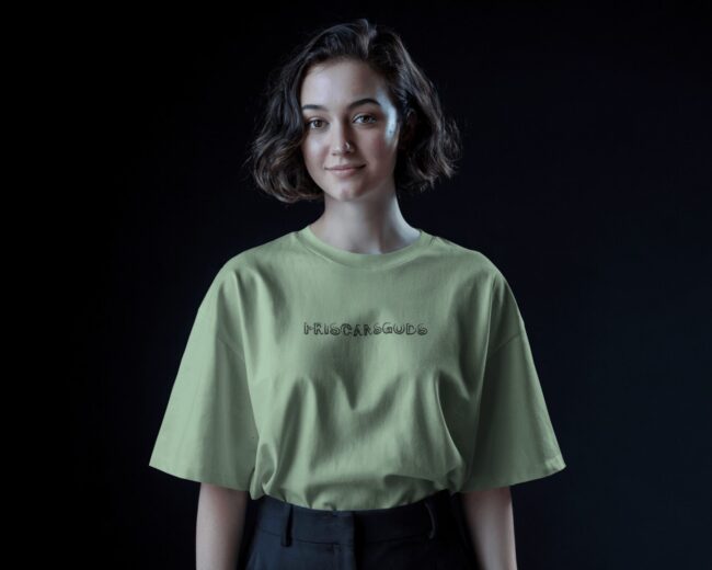 Herculean Aura Oversized T-Shirt (Green) - Image 3