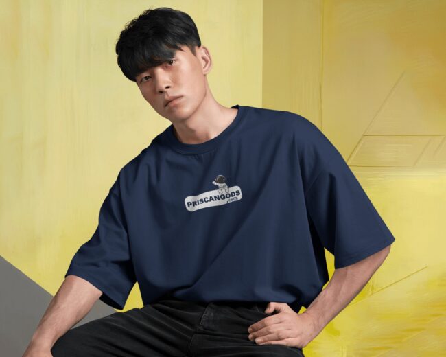 Blue Cosmic Brew Oversized T-Shirt - Image 3